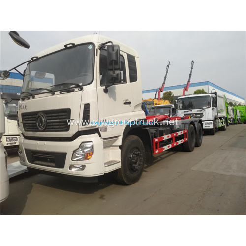 Dongfeng 6x4 hook arm lifting garbage truck